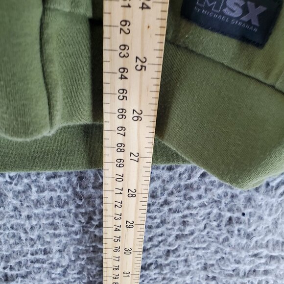 Michael Strahan Shirt Mens Large Green MSX Pullover Cotton Blend Hoodie - Picture 3 of 7
